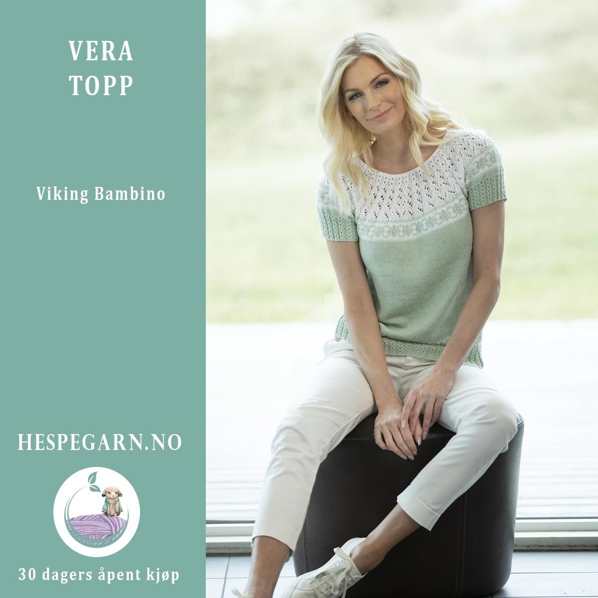 Vera Lys Grønn Topp fra Viking Design
