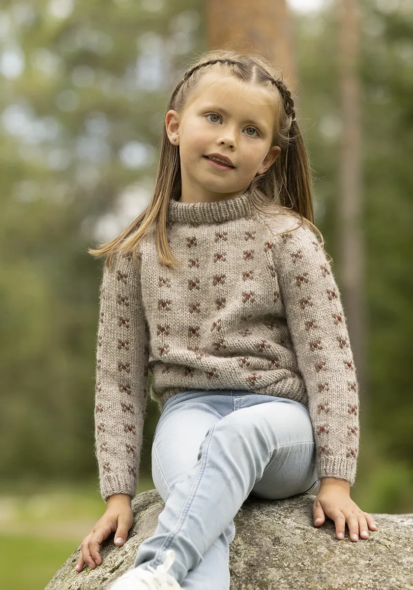 Tengel Genser Beige fra Viking Garn